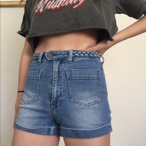 denim shorts